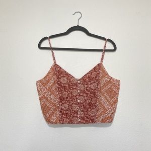 NWOT American Eagle Outfitters Floral Crop Top